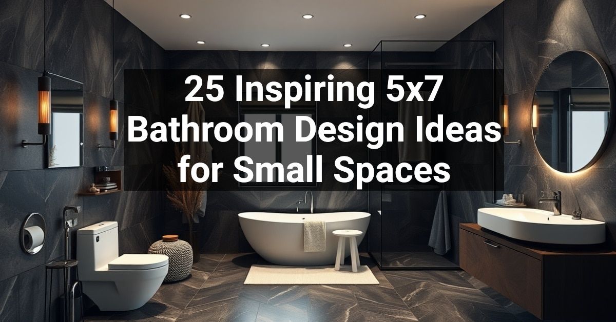 25+ Inspiring 5×7 Bathroom Design Ideas for Small Spaces – Engineers ...