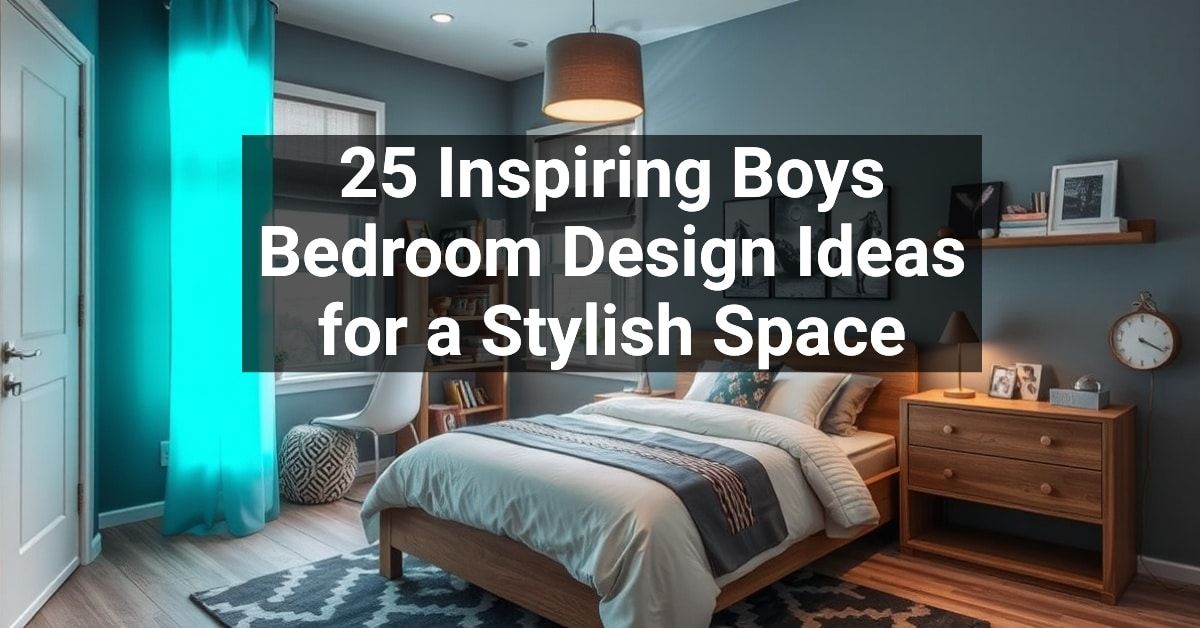 25+ Inspiring Boys Bedroom Design Ideas for a Stylish Space – Engineers ...