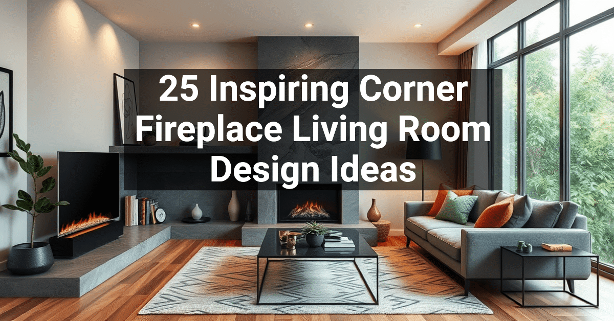 25+ Inspiring Corner Fireplace Living Room Design Ideas – Engineers and ...