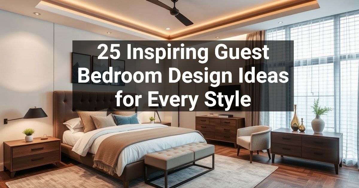 25+ Inspiring Guest Bedroom Design Ideas for Every Style – Engineers ...