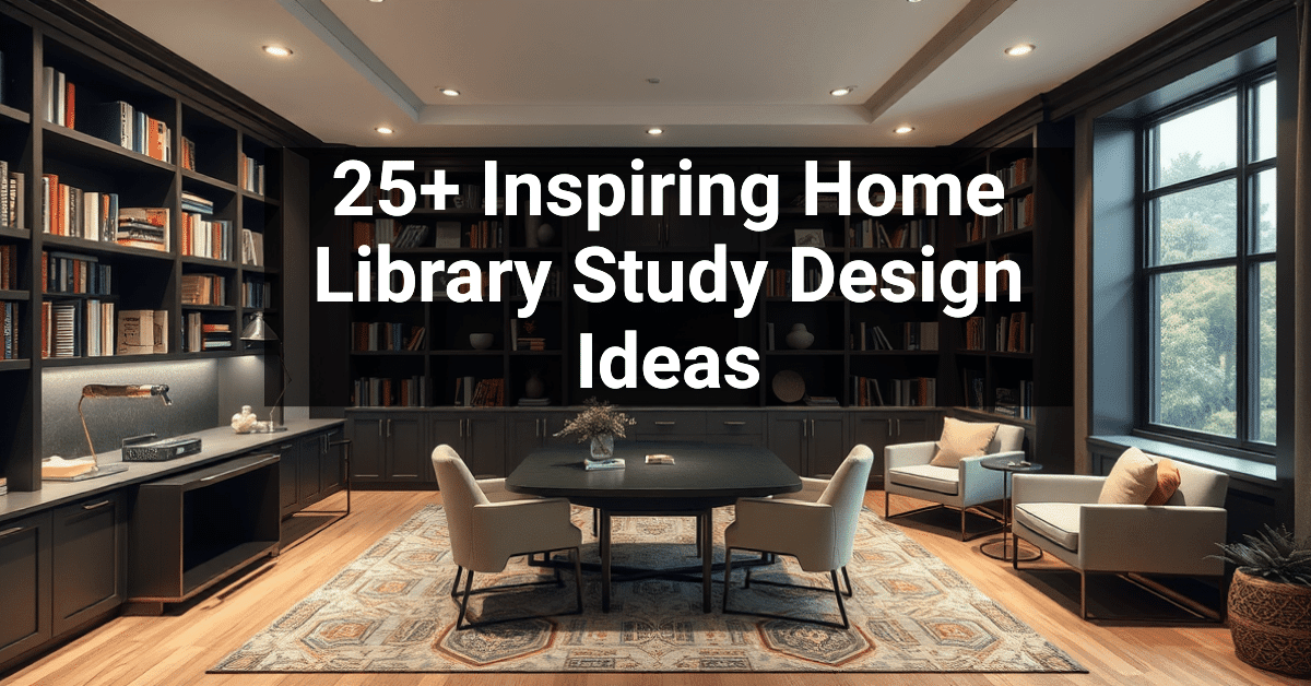 25+ Inspiring Home Library Study Design Ideas – Engineers and ...