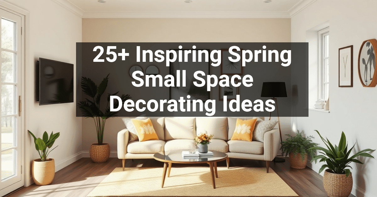 25+ Inspiring Spring Small Space Decorating Ideas – Engineers and ...