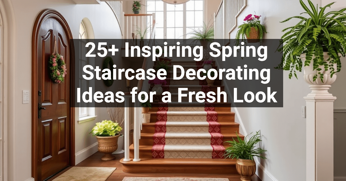 25+ Inspiring Spring Staircase Decorating Ideas for a Fresh Look ...