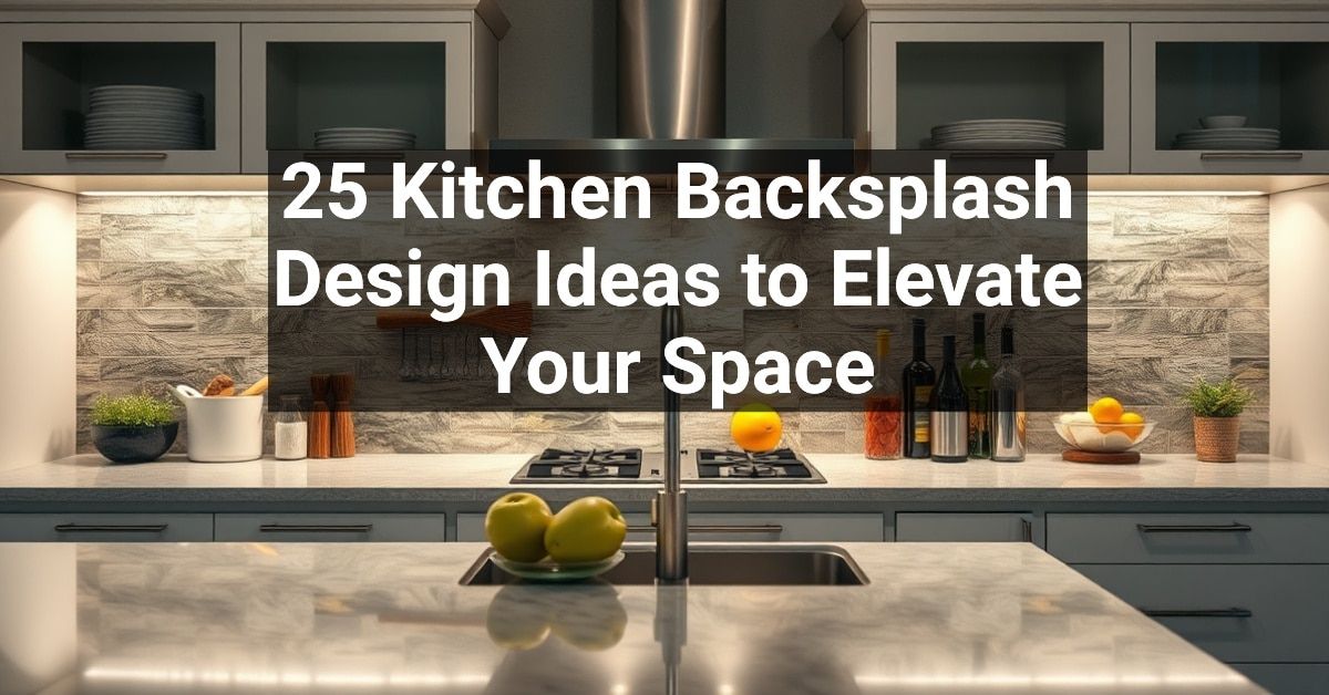 25+ Kitchen Backsplash Design Ideas to Elevate Your Space – Engineers ...