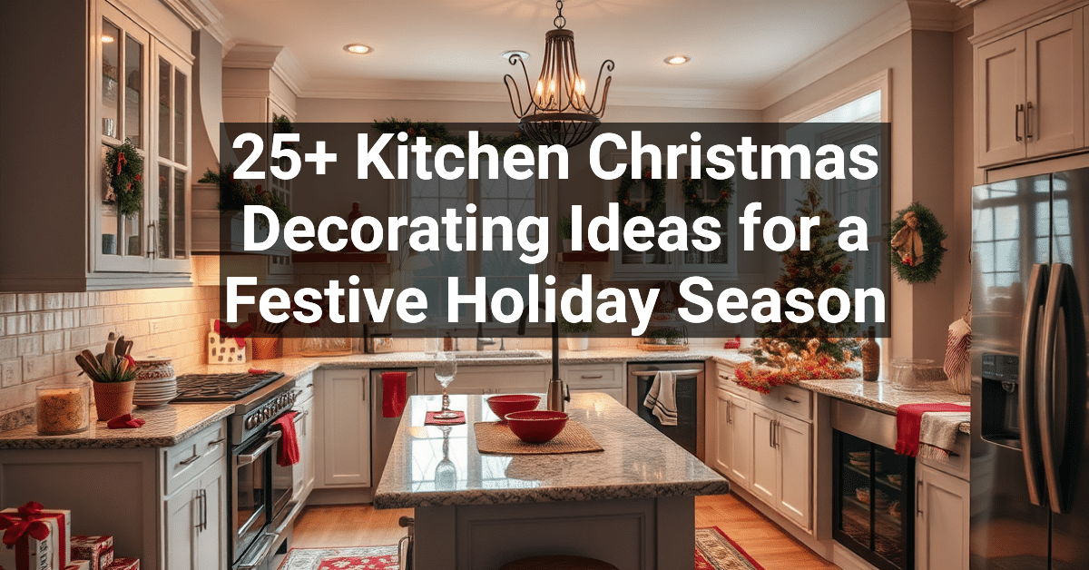 25+ Kitchen Christmas Decorating Ideas for a Festive Holiday Season ...