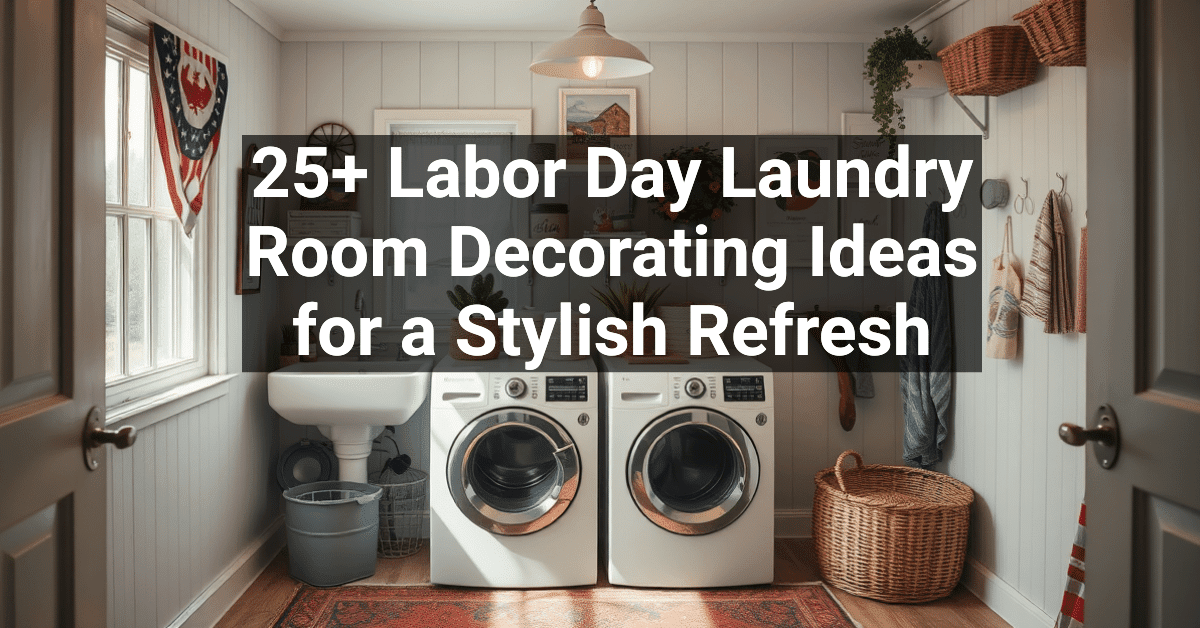25+ Labor Day Laundry Room Decorating Ideas for a Stylish Refresh ...