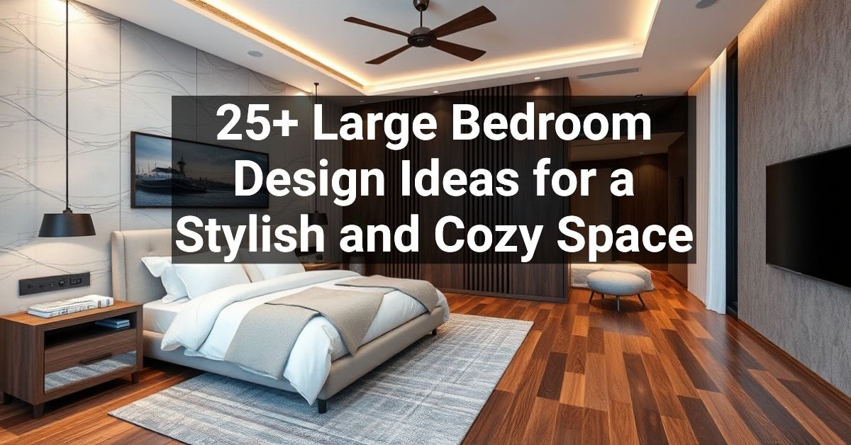 25+ Large Bedroom Design Ideas for a Stylish and Cozy Space – Engineers ...