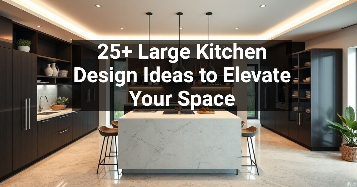 elevate your space with stunning kitchen art prints |... 25+ Large Kitchen Design Ideas to Elevate Your Space – Engineers and ...