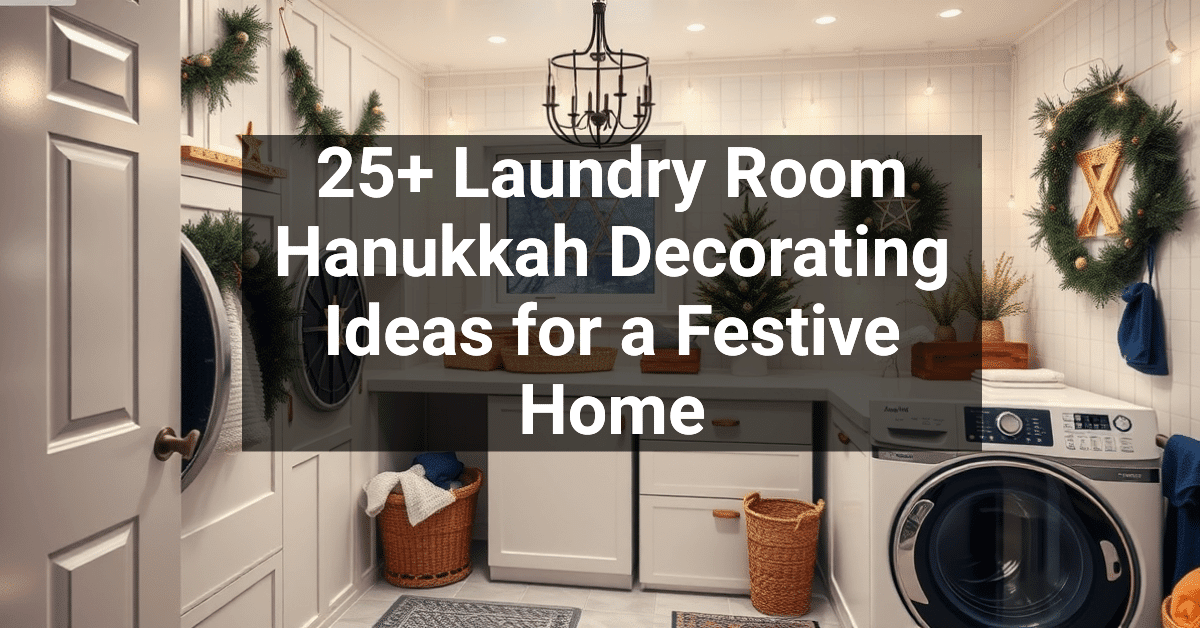 25+ Laundry Room Hanukkah Decorating Ideas for a Festive Home ...