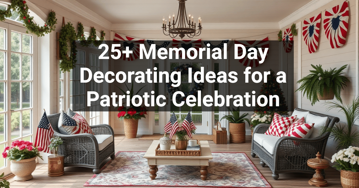 25+ Memorial Day Decorating Ideas for a Patriotic Celebration ...
