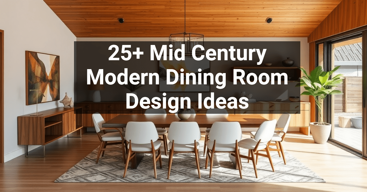 25+ Mid Century Modern Dining Room Design Ideas – Engineers and ...