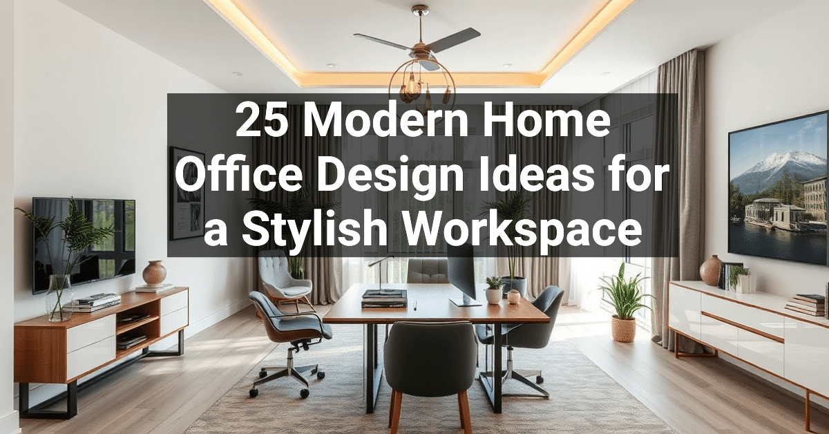 25+ Modern Home Office Design Ideas for a Stylish Workspace – Engineers ...