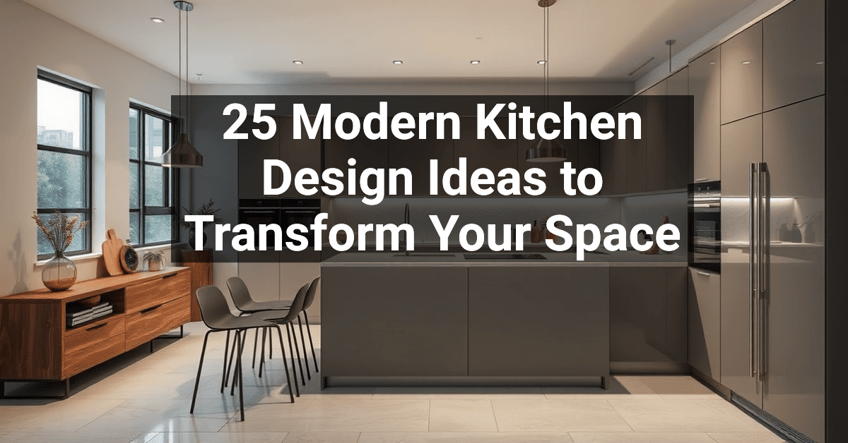 25+ Modern Kitchen Design Ideas to Transform Your Space – Engineers and ...