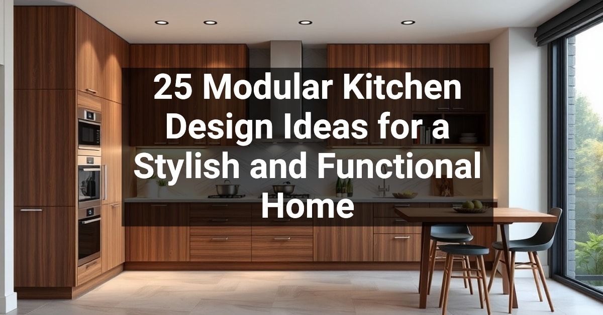 25+ Modular Kitchen Design Ideas for a Stylish and Functional Home ...