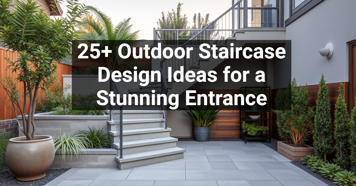 25+ Outdoor Staircase Design Ideas for a Stunning Entrance – Engineers ...