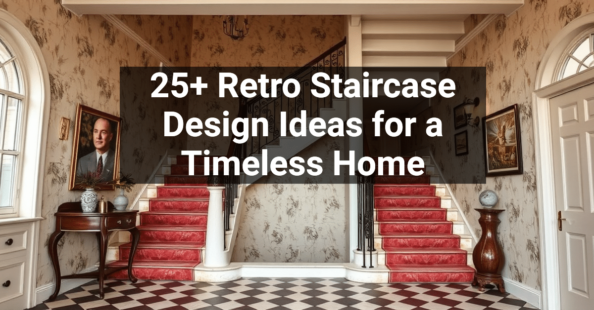 25+ Retro Staircase Design Ideas for a Timeless Home – Engineers and ...