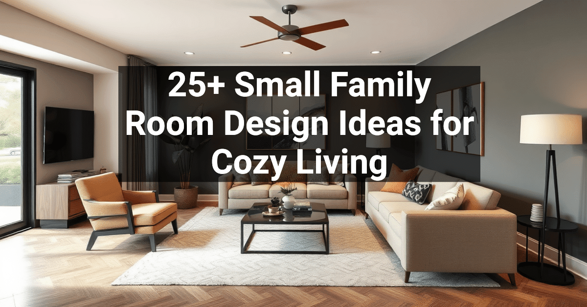 25+ Small Family Room Design Ideas for Cozy Living – Engineers and ...
