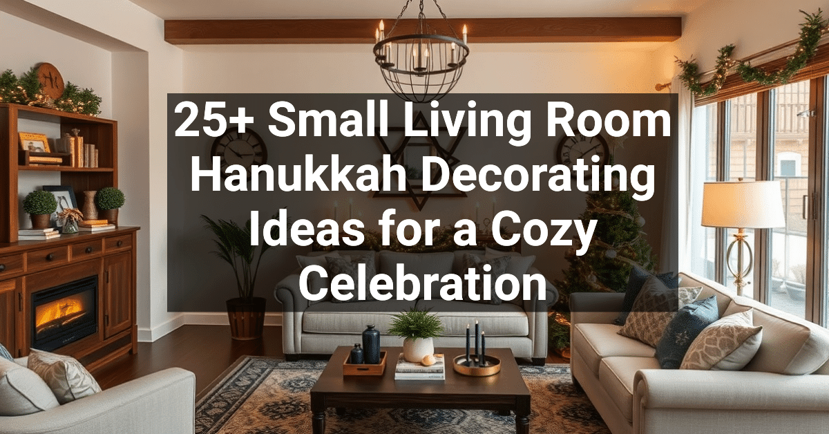 25+ Small Living Room Hanukkah Decorating Ideas for a Cozy Celebration ...