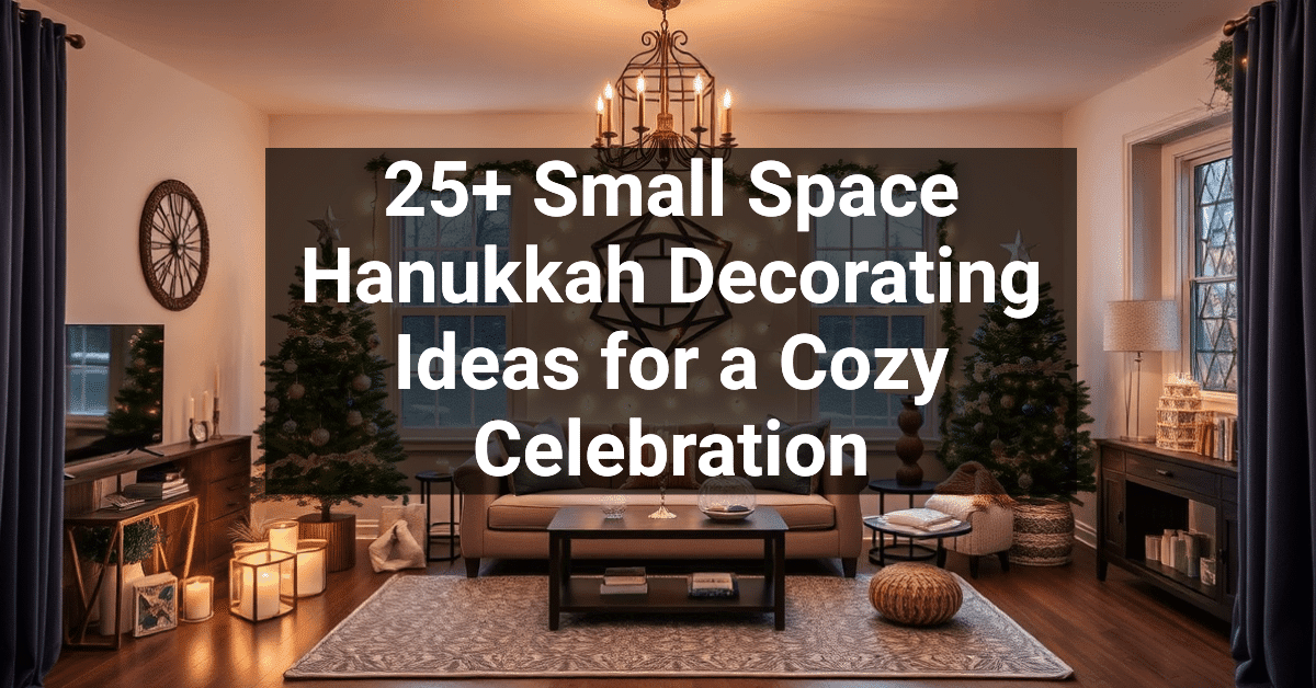 25+ Small Space Hanukkah Decorating Ideas for a Cozy Celebration ...