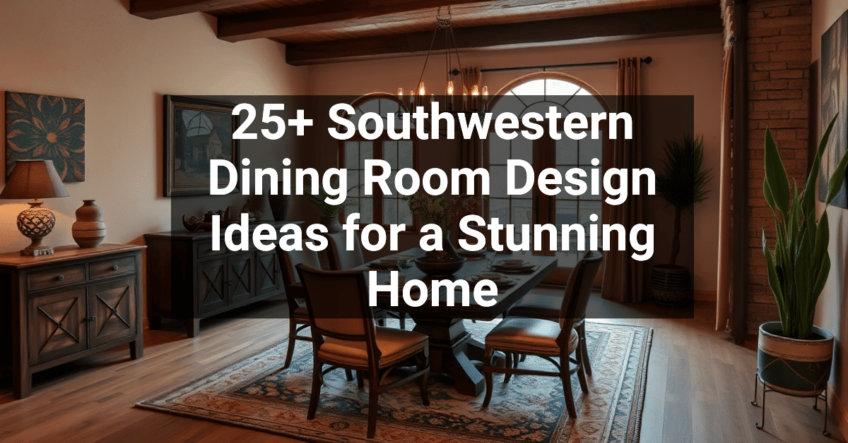 25+ Southwestern Dining Room Design Ideas for a Stunning Home ...