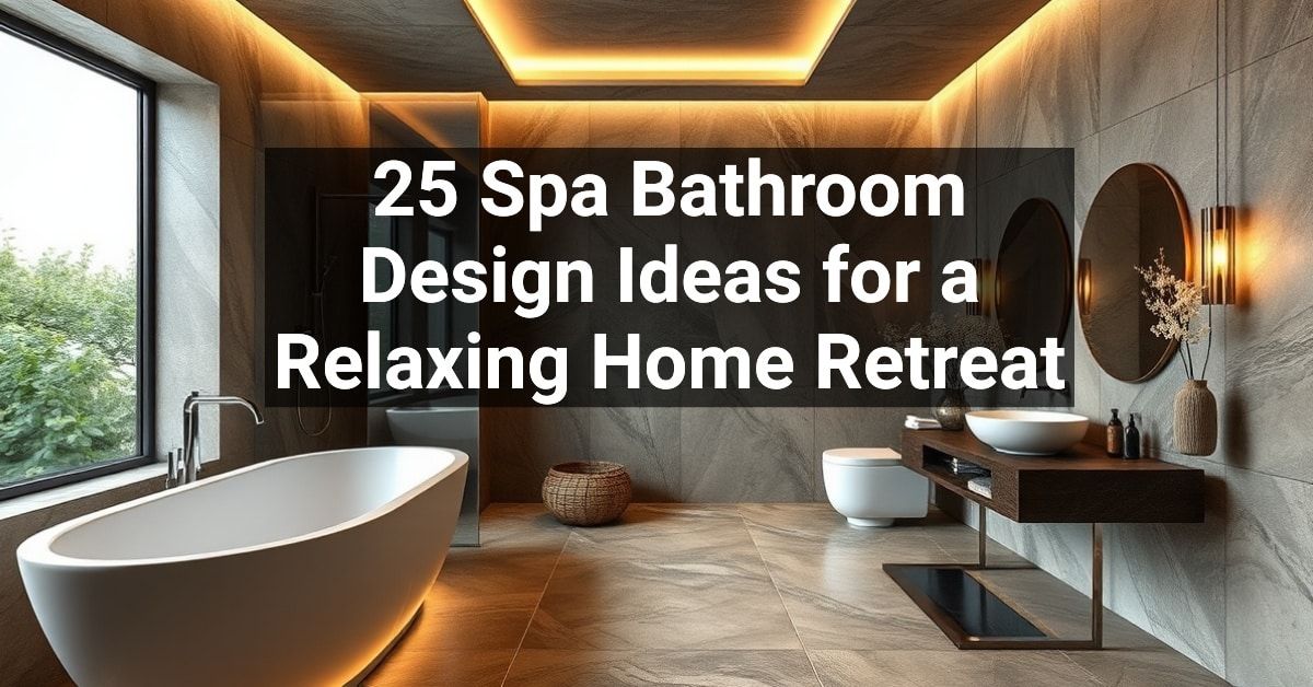 25+ Spa Bathroom Design Ideas for a Relaxing Home Retreat – Engineers ...