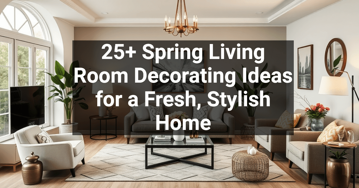 25+ Spring Living Room Decorating Ideas for a Fresh, Stylish Home ...