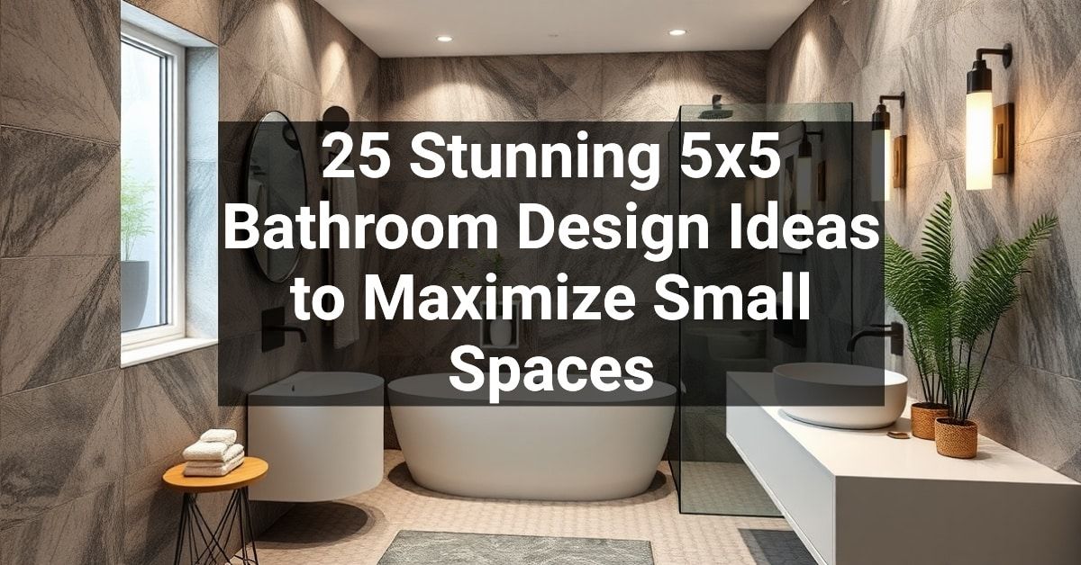 25+ Stunning 5×5 Bathroom Design Ideas to Maximize Small Spaces ...