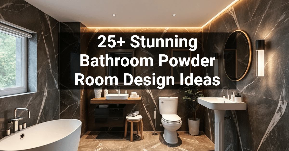 25+ Stunning Bathroom Powder Room Design Ideas – Engineers and ...