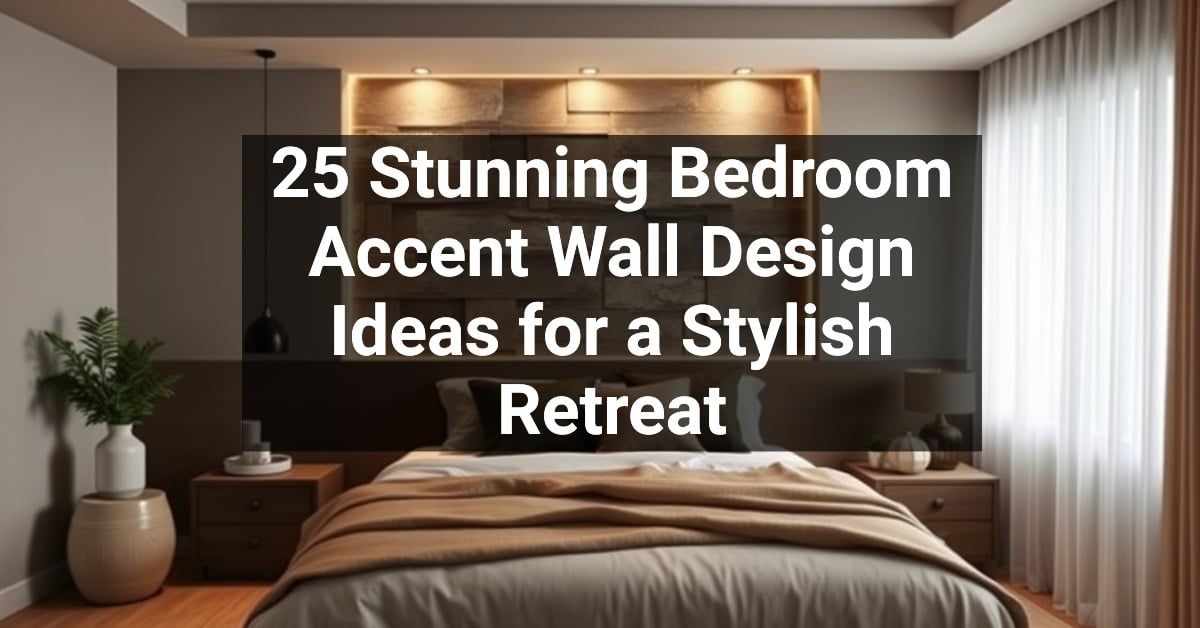 25+ Stunning Bedroom Accent Wall Design Ideas for a Stylish Retreat ...