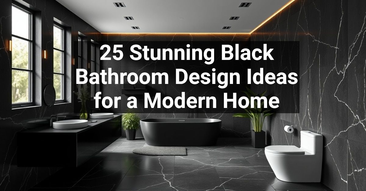 25+ Stunning Black Bathroom Design Ideas for a Modern Home – Engineers ...