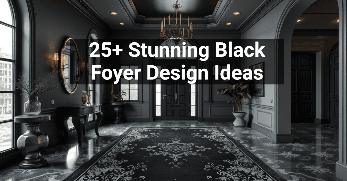 25+ Stunning Black Foyer Design Ideas – Engineers and Architects of America
