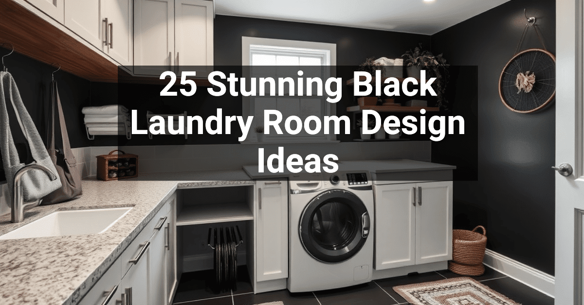 25+ Stunning Black Laundry Room Design Ideas – Engineers and Architects ...