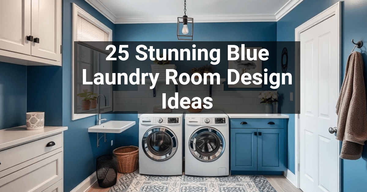 25+ Stunning Blue Laundry Room Design Ideas – Engineers and Architects ...