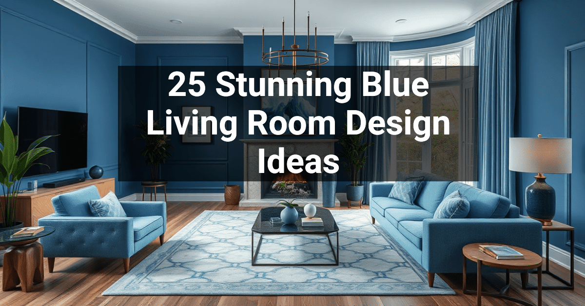 25+ Stunning Blue Living Room Design Ideas – Engineers and Architects ...