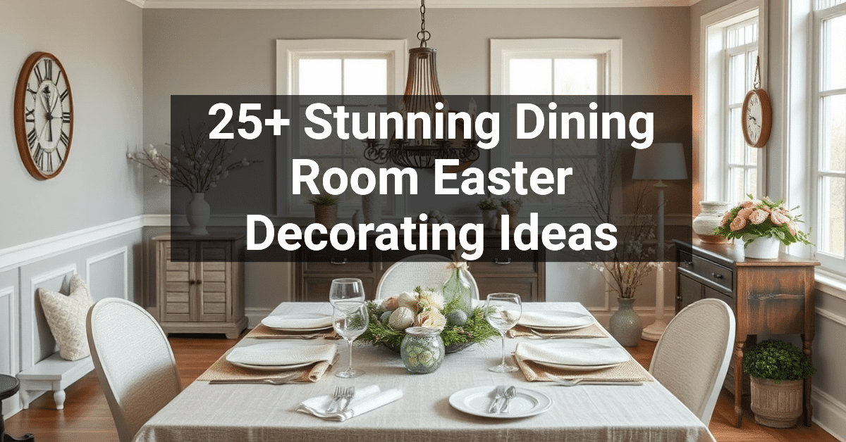 25+ Stunning Dining Room Easter Decorating Ideas – Engineers and ...