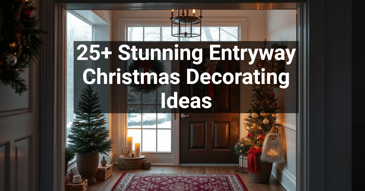 25+ Stunning Entryway Christmas Decorating Ideas – Engineers and ...
