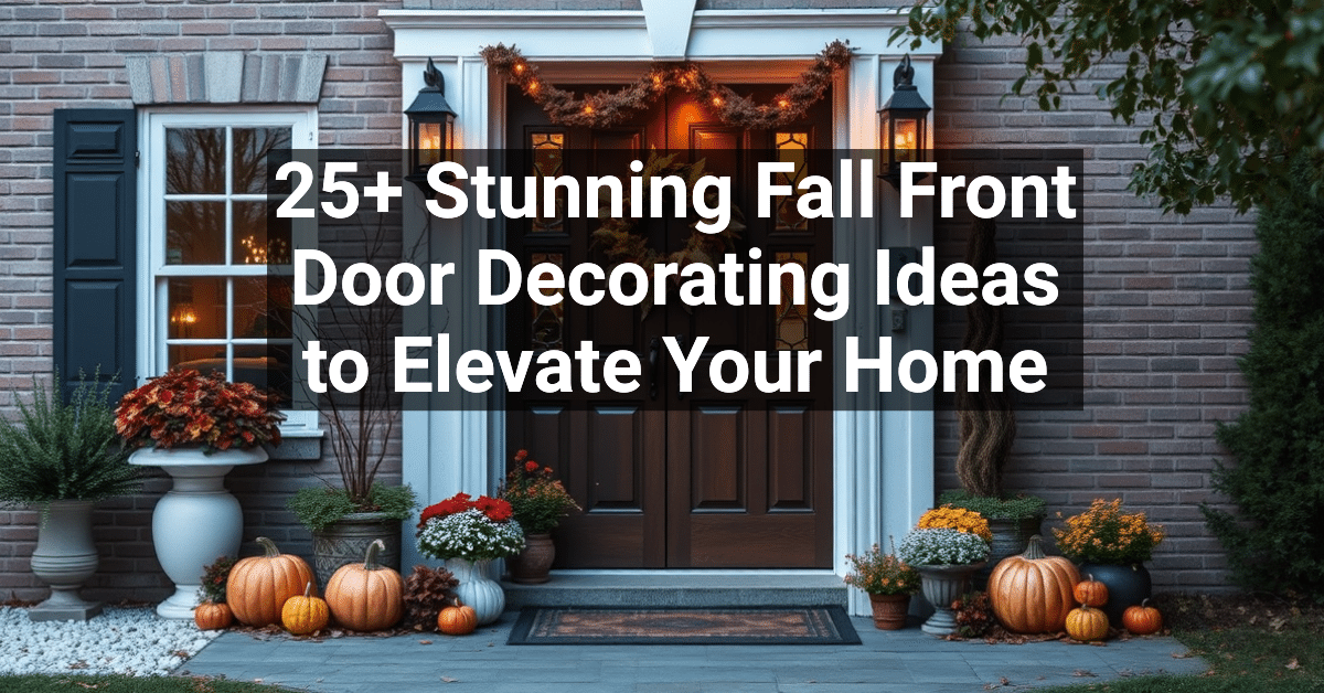25+ Stunning Fall Front Door Decorating Ideas to Elevate Your Home ...