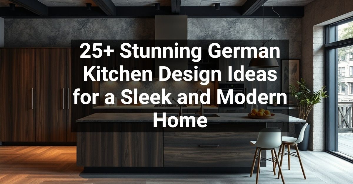 25+ Stunning German Kitchen Design Ideas for a Sleek and Modern Home ...