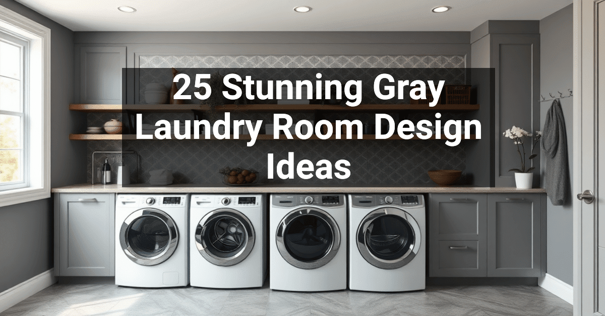 25+ Stunning Gray Laundry Room Design Ideas – Engineers and Architects ...
