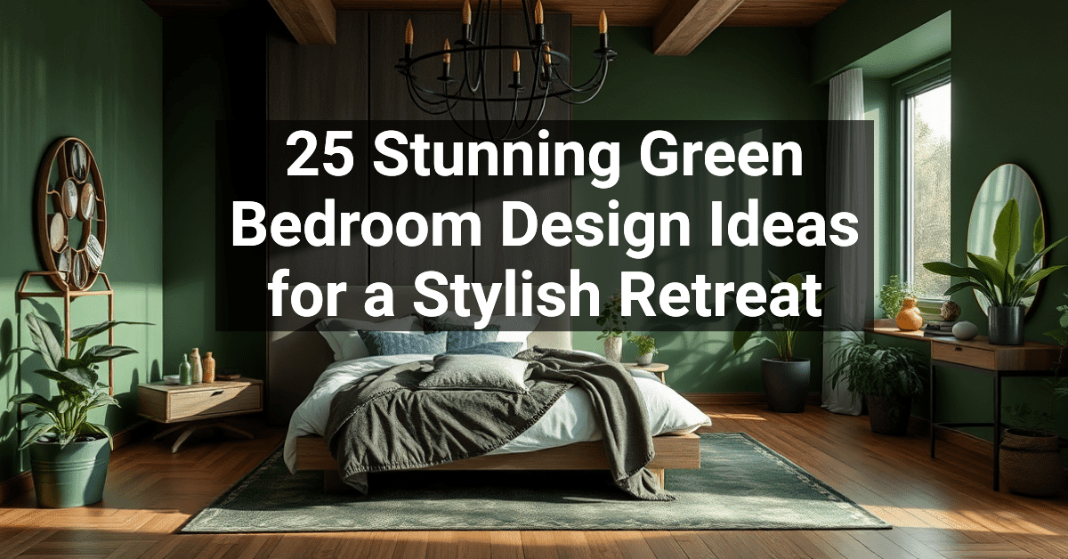 25+ Stunning Green Bedroom Design Ideas for a Stylish Retreat ...