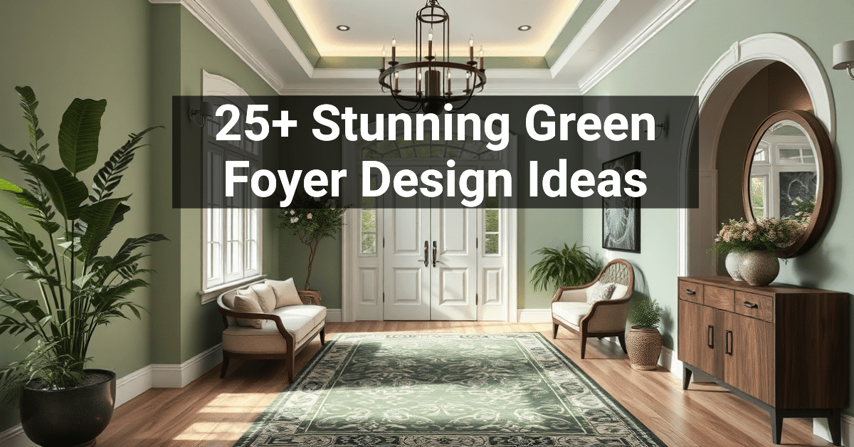 25+ Stunning Green Foyer Design Ideas – Engineers and Architects of America