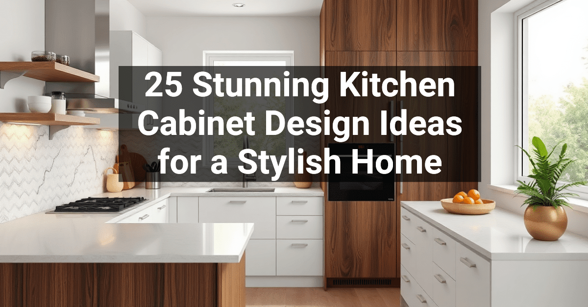 25+ Stunning Kitchen Cabinet Design Ideas for a Stylish Home ...