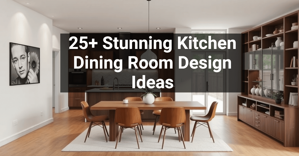 25+ Stunning Kitchen Dining Room Design Ideas – Engineers and ...