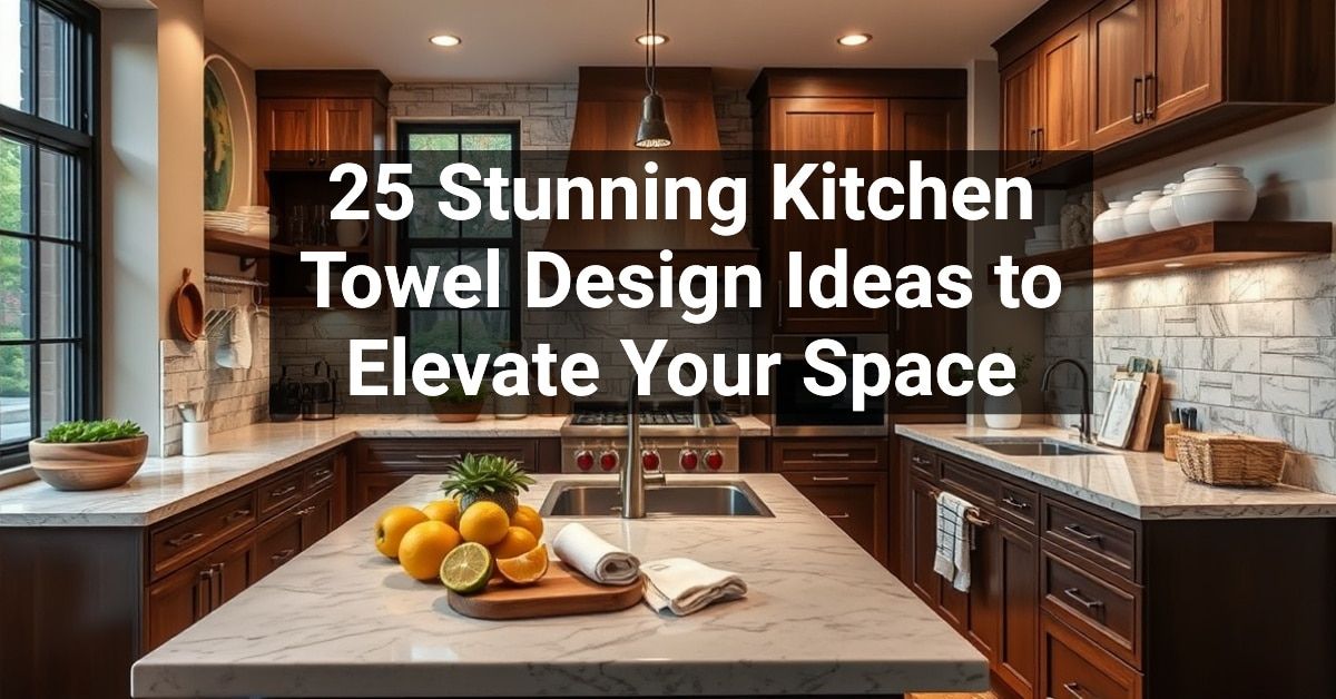 25+ Stunning Kitchen Towel Design Ideas to Elevate Your Space ...
