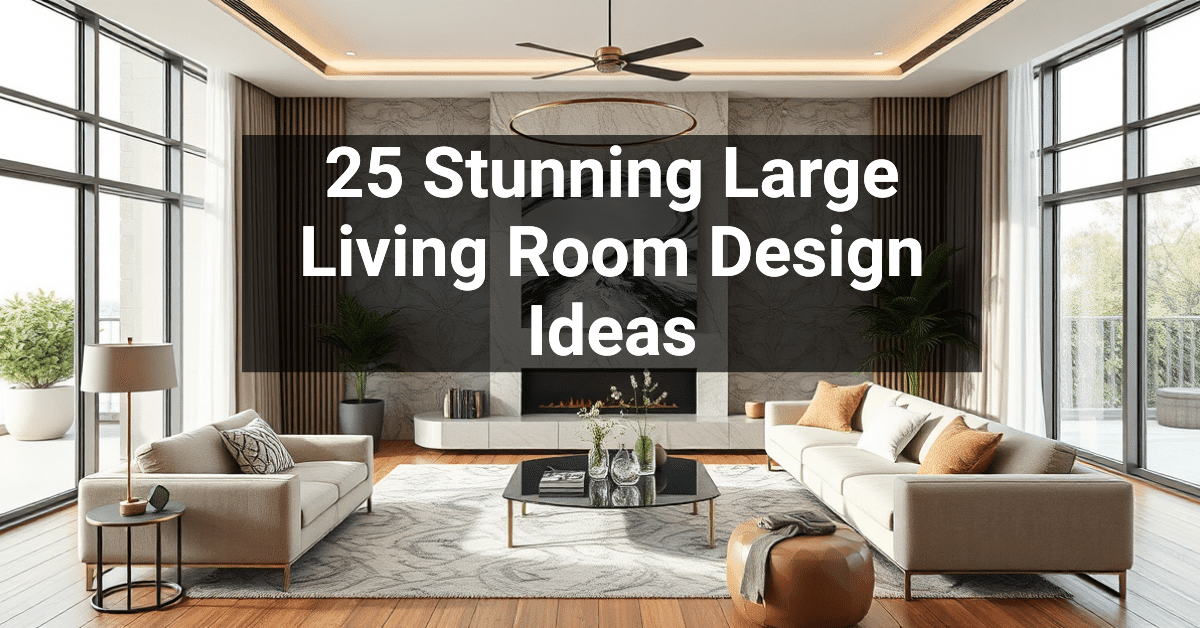 25+ Stunning Large Living Room Design Ideas – Engineers and Architects ...