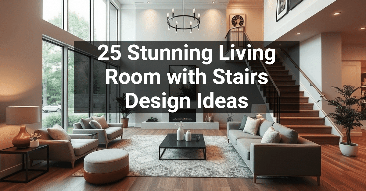 25+ Stunning Living Room with Stairs Design Ideas – Engineers and ...