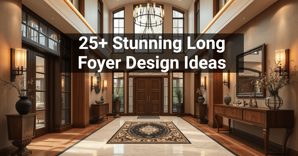 25+ Stunning Long Foyer Design Ideas – Engineers and Architects of America