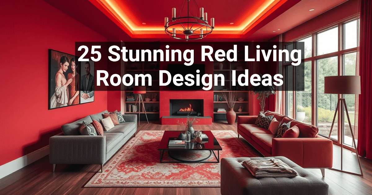 25+ Stunning Red Living Room Design Ideas – Engineers and Architects of America