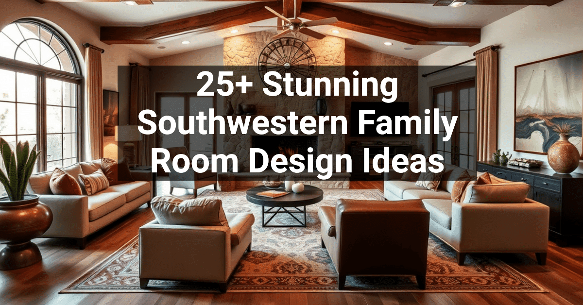 25+ Stunning Southwestern Family Room Design Ideas – Engineers and ...