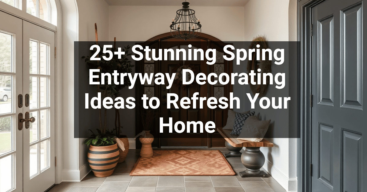 25+ Stunning Spring Entryway Decorating Ideas to Refresh Your Home ...